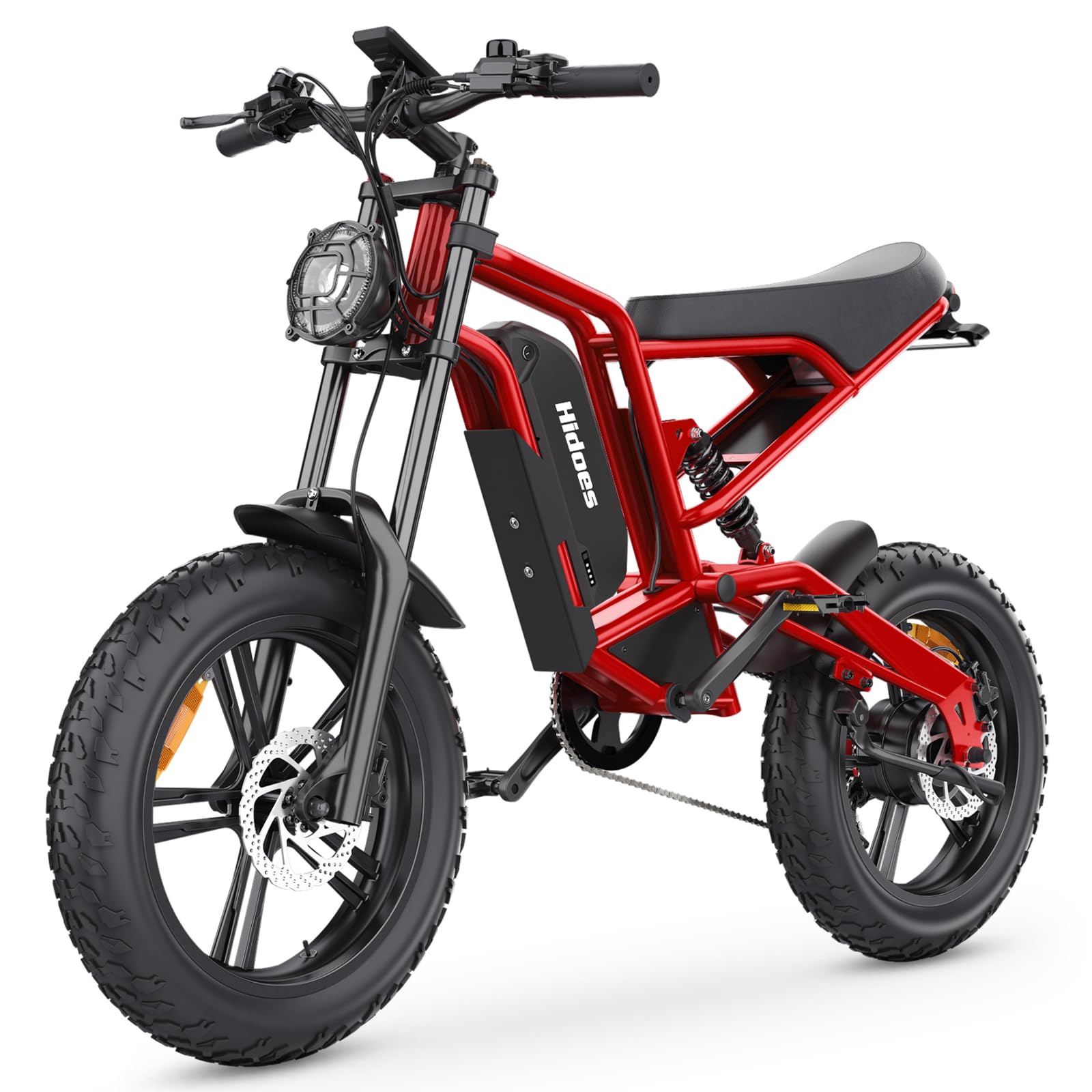 iENYRID Electric Bike for Adults, Fat Tire Hidoes B6 25KM/H Electric Bike Bicycles 15.6Ah Removable Battery E Bikes for Adults Electric Mountain Bike for Men